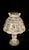 Glass Mid 20th Century Crystal Fairy Lamp For Sale - Image 7 of 9
