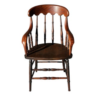 Antique Wooden Armchair, 1850 For Sale