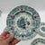Farmhouse Set of 6 Antique English Adams Green & Red Transferware "Jacobean" Plates For Sale - Image 3 of 12