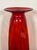 Mid 20th Century 1970s Blenko #7049 22” Joel Meyers Optic Triangle Floor Vase Red Tangerine MCM For Sale - Image 5 of 6