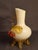 Antique Stevens & Williams Custard Uranium Glass Vase Applied Cherries Victorian C. 1880s For Sale - Image 9 of 18
