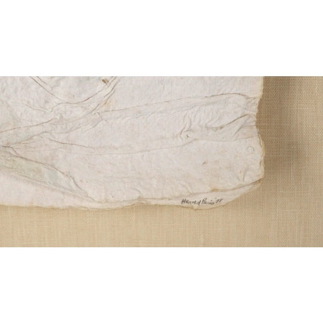 1970s "Carta Series # 45, Paper Imbeds" Experimental Printmaking Wall Sculpture by Harold Paris For Sale - Image 5 of 7