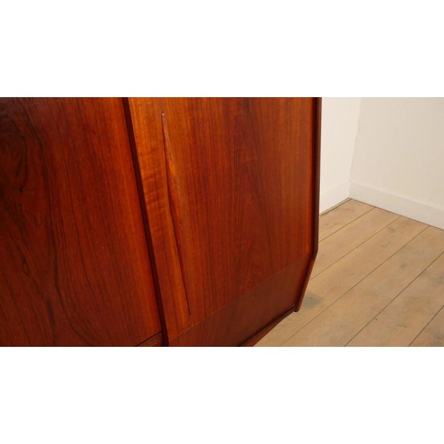 Vintage Danish Highboard in Teak For Sale - Image 15 of 17