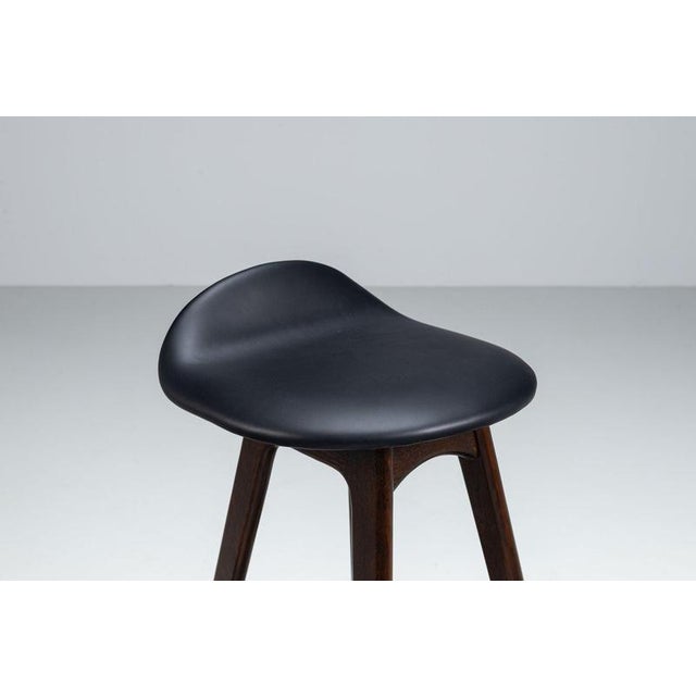 OD61 Bar Stools by Erik Buch for Oddense Mobler, Denmark, 1965, Set of 2 For Sale - Image 10 of 12