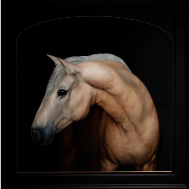 Petrichor by Che Leviathan | Oil on Panel Portrait of a Horse For Sale
