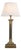 Dutch Neoclassical Brass Column Table Lamp, 1950s For Sale