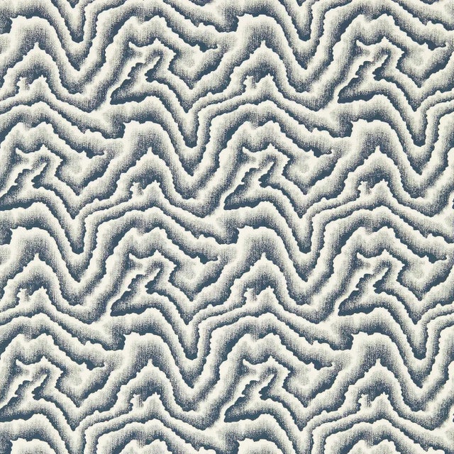 Harlequin Malachite Wallpaper in Japanese Ink - a Sample For Sale