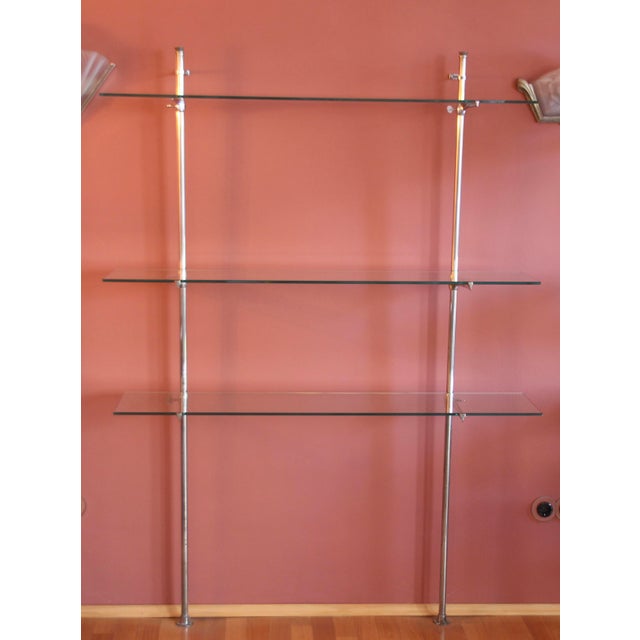 French Art Deco Etagere in Metal and Glass, 1930s For Sale - Image 4 of 14