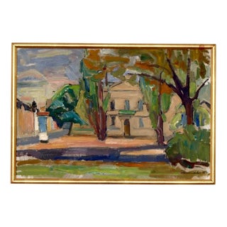 Harry Thomander, Örebro 2, 1964, Oil on Canvas, Framed For Sale