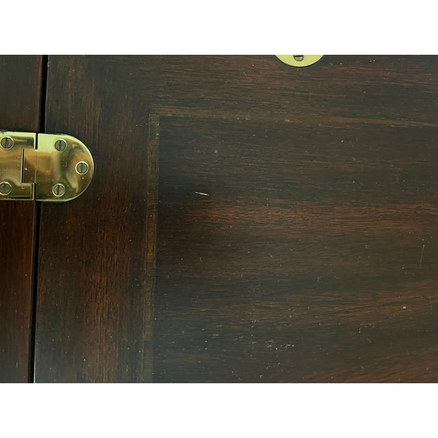 1990s Henkel Harris 5212 29 Banded Mahogany Chippendale Butler's Tray Coffee Table For Sale - Image 5 of 9
