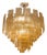 Murano Glass Listelli Ceiling Lamp, 1950s For Sale