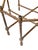 Vintage Hollywood Regency Faux Bamboo & Brass Scalloped Glass Tray Coffee Table, 42” Round For Sale - Image 14 of 17