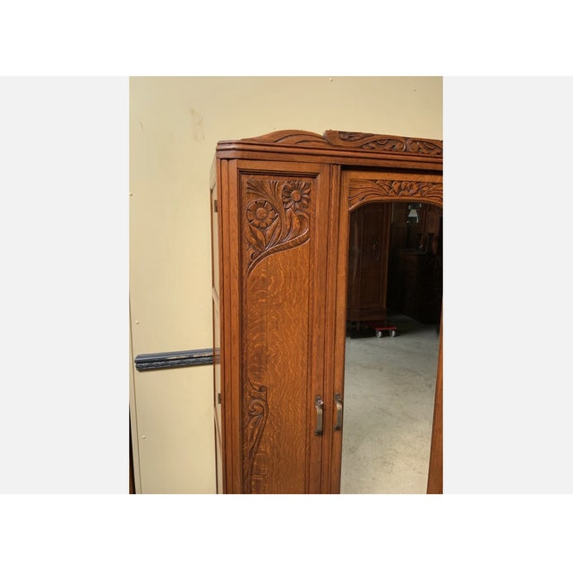 Vintage Art Deco Wardrobe, 1930 For Sale - Image 6 of 11