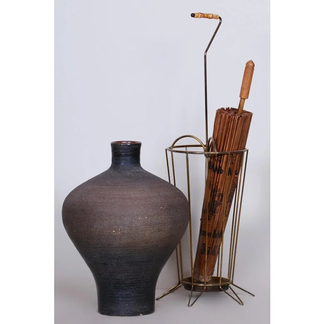 Ceramic Art Deco Vase in Ceramic, 1940s For Sale - Image 7 of 9