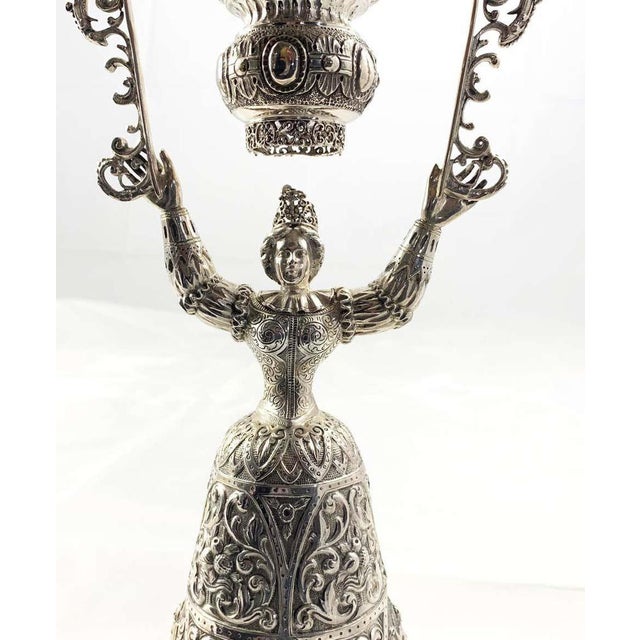 19th Century Silver Wager Cups, Set of 2 For Sale - Image 3 of 12