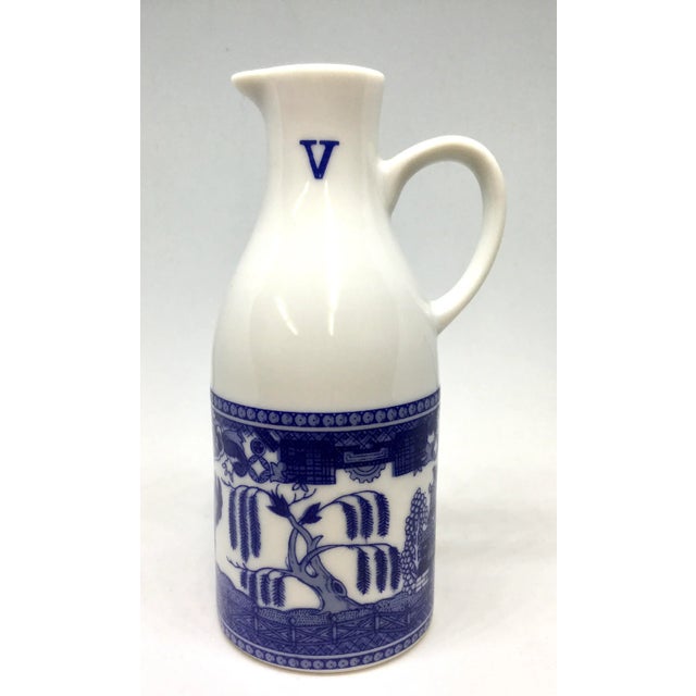 Vintage 1920s Japan Transfer-Ware Sake Pitcher For Sale - Image 4 of 11