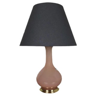 Mid-Century Italian Opaline Murano Glass Table Lamp from Cenedese Vetri For Sale