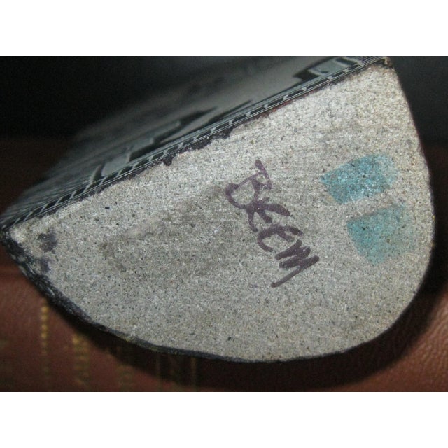 1990s Hopi Native American Etched/Painted Stone, Artist Beem For Sale - Image 4 of 10