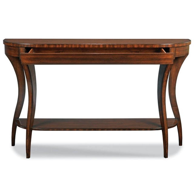 Traditional Woodbridge Furniture Gramercy Console Table, Umber Finish For Sale - Image 3 of 3