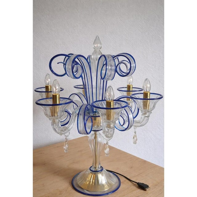 Table Lamp in Murano Glass by Simoeng For Sale - Image 6 of 8