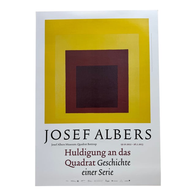 Josef Albers (1888–1976), Study for Homage to the Square, 1957, Exhibition Poster, 2022 For Sale