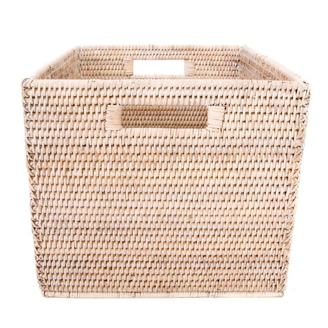 Artifacts Rattan Storage Box 14"x12"x11" Chairish