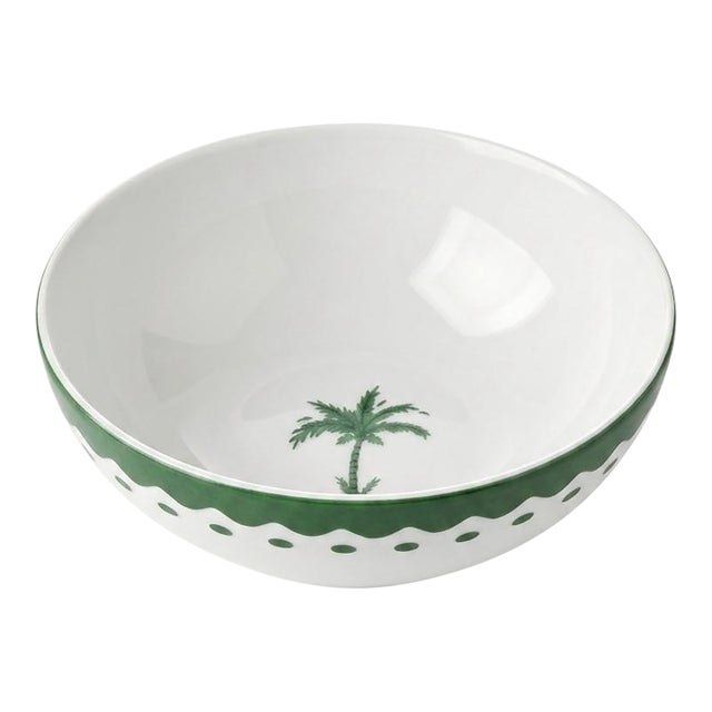 Anthropologie X Fern & Co. Palm Tree Stoneware Small Bowl For Sale
