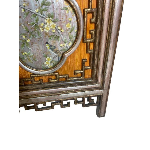 Mid 20th Century Mid 20th Century Chinoiserie Painted Wood and Mirrored Glass Chest For Sale - Image 5 of 10