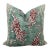 Teal and Rust Embroidered Bengal Tiger Pillow For Sale