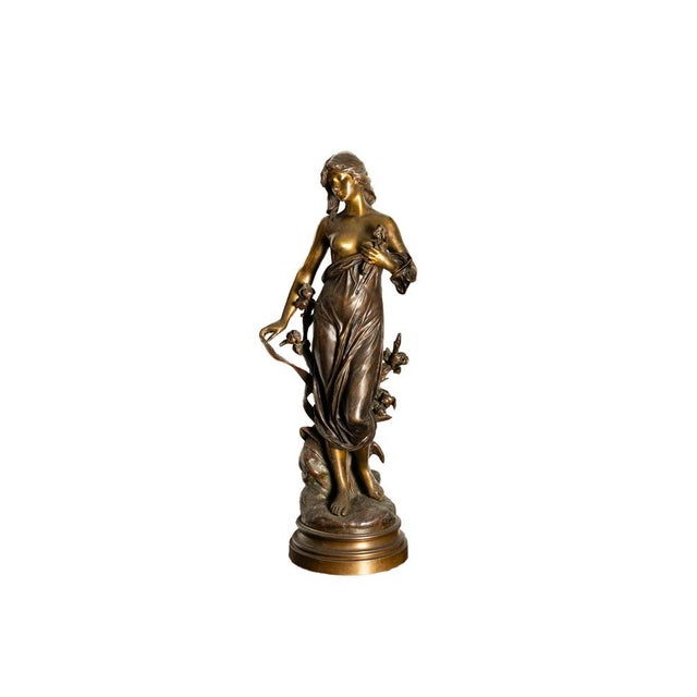 Edouard Drouot, Diana Sculpture, 19th Century, Bronze For Sale - Image 12 of 18