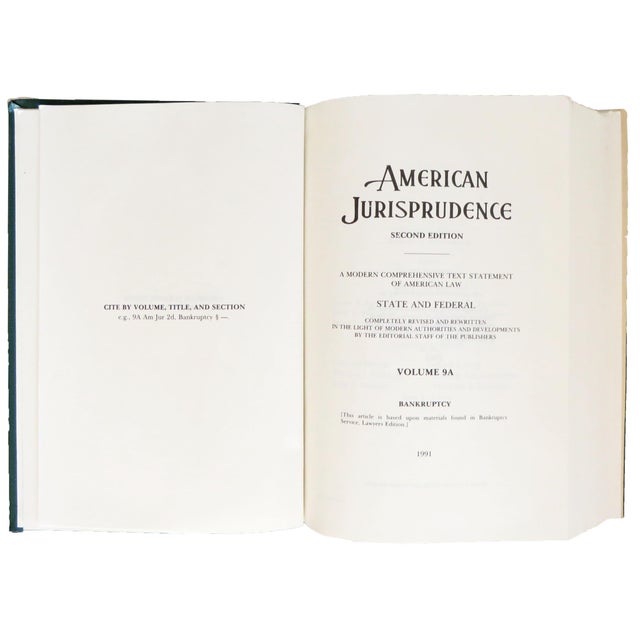 Vintage Green & Gilt Law Books / Legal Bindings, 25 Volumes For Sale - Image 4 of 5