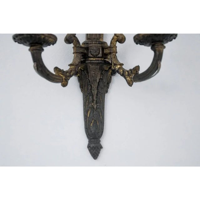 A Wall Lamps, France, 1890 Set of 2 For Sale - Image 6 of 8