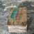 Small Occasional Stool in Upcycled Teak with Traces of Green Chrome on the Top, 1990s For Sale - Image 10 of 11