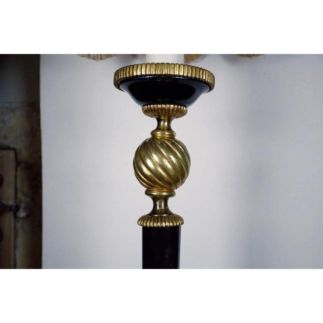 Metal Antique Empire Floor Lamp For Sale - Image 7 of 13