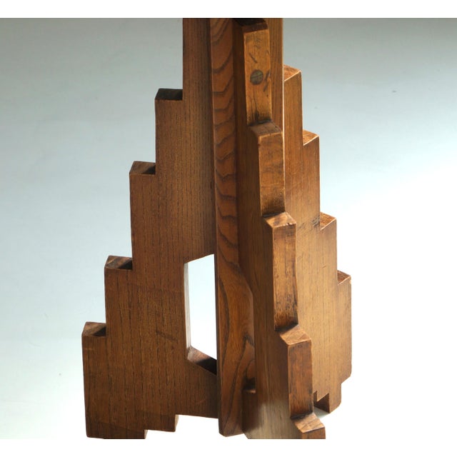 Art Deco Dutch Modernist Hexagonal Pedestal, 1920s For Sale - Image 13 of 16