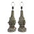 Antique Meissen Style Porcelain "Schneeballen" (Snowball) Vase Table Lamps - A Pair For Sale