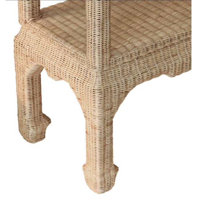 Transitional Cavalier Rattan Etagere For Sale - Image 3 of 6