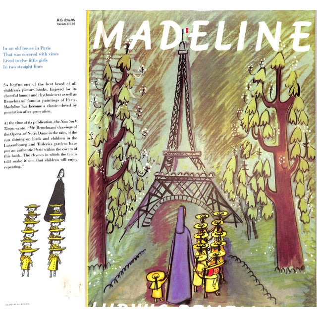 BEMELMANS, Ludwig [44] pp. The Viking Press 1967 w/ $14.95 non-price clipped end flap 12 1/4" x 9 1/8" Bemelmans' drawings...