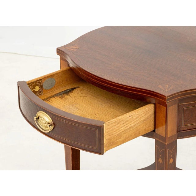 Late 20th Century Baker Furniture Mahogany Side Table For Sale - Image 5 of 8