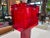 Mid-Century Modern Vintage Italian Red Acrylic Table Lamp 1980s For Sale - Image 3 of 8