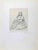 Woman is an Original Pencil Drawing realized by Raymond Balze (1818-1909). Good Condition on a yellowed paper included a...