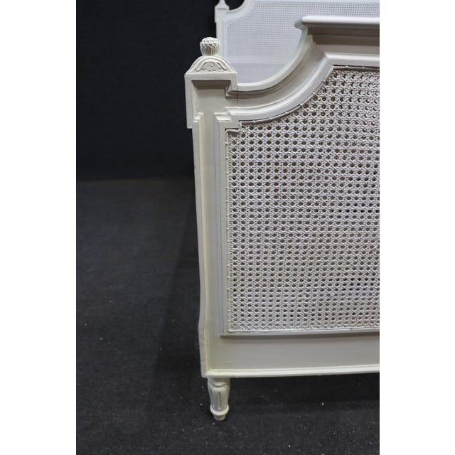 Ethan Allen French Provincial Cane Queen Bed For Sale - Image 11 of 18
