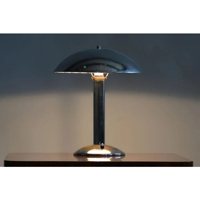 Art Deco Table Lamp attributed to Napako, Former Czechoslovakia, 1930s For Sale - Image 6 of 8