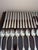36-piece 800 silver cutlery set, made in Italy, 1980s Consisting of 12 forks (70 g each), 12 spoons (78 g each), and 12...