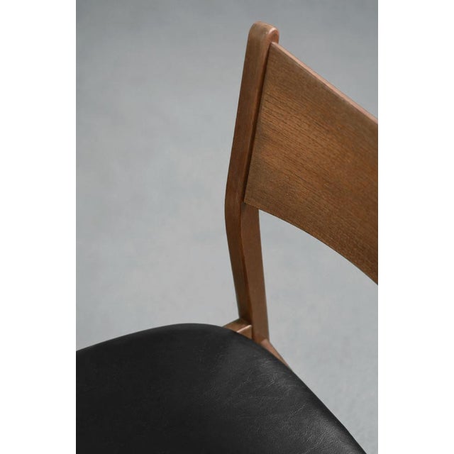 Mid-Century Scandinavian Modern Dining Chairs in Beech and Teak, 1960s, Set of 4 For Sale - Image 4 of 18