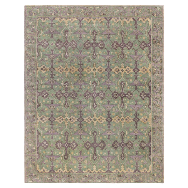 Doris Leslie Blau Vintage Chinese Art Deco Wool Rug For Sale