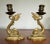 Pair of Vintage Brass Neoclassical Dolphin Candlesticks For Sale - Image 4 of 7