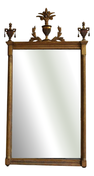 Directoire Style Gilded Wooden Mirror, 1910s