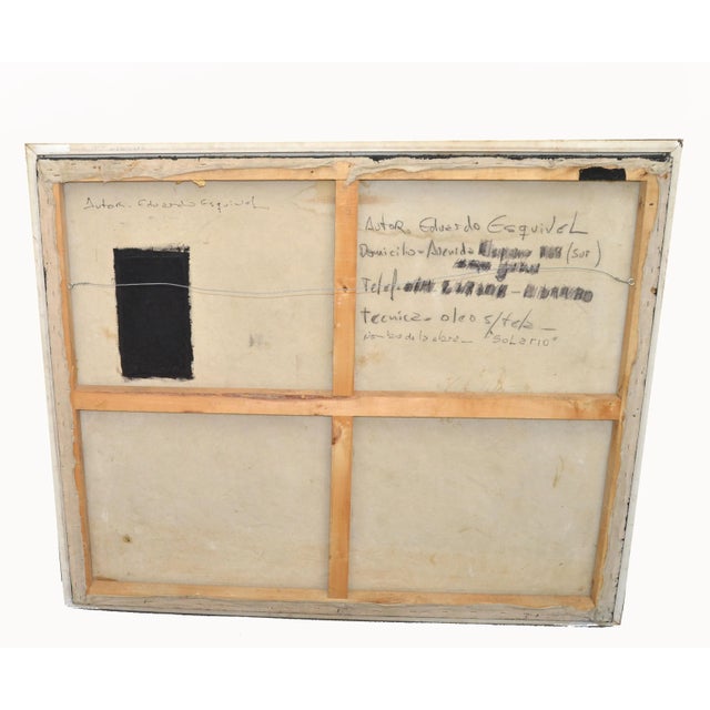 Eduardo Esquivel Solario (Solarium) Acrylic Paint Framed Wall Art 2005 Signed For Sale - Image 12 of 13