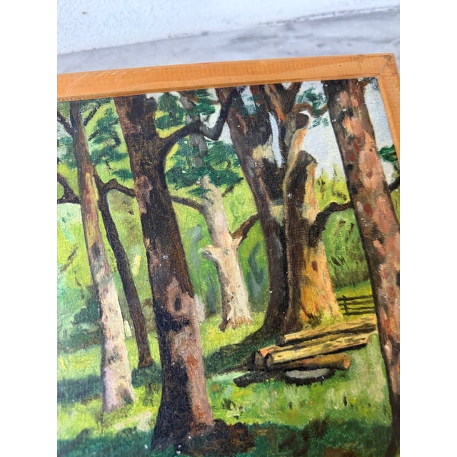 J. Biot, Small Oil Painting, 1950s, Oil Painting, Framed For Sale - Image 10 of 15